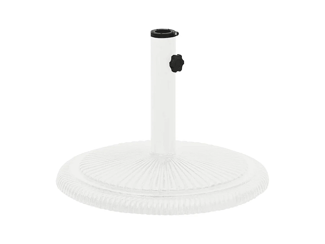 Belfort  Socle de parasol Blanc 45x45x30 cm Fonte