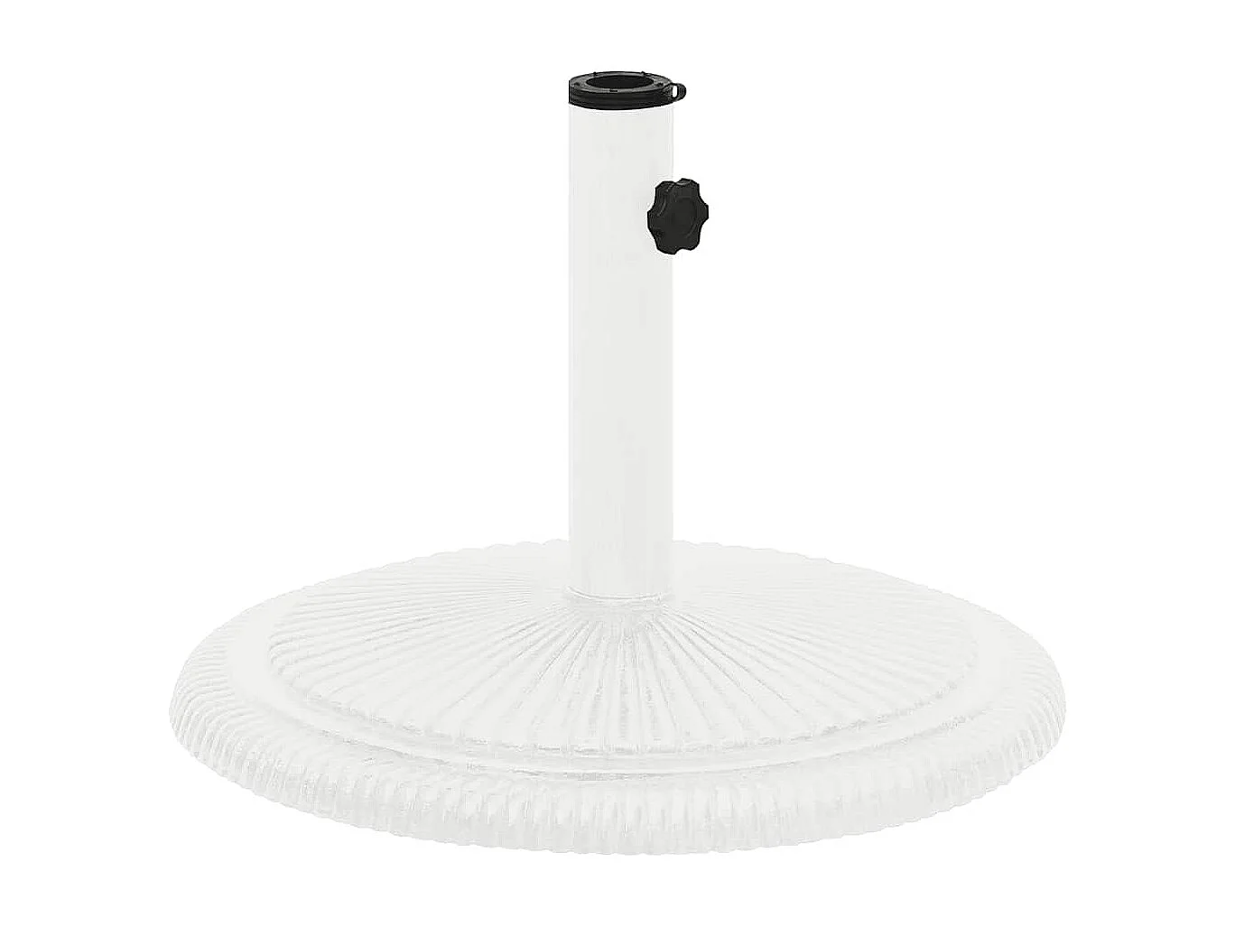 Belfort  Socle de parasol Blanc 45x45x30 cm Fonte