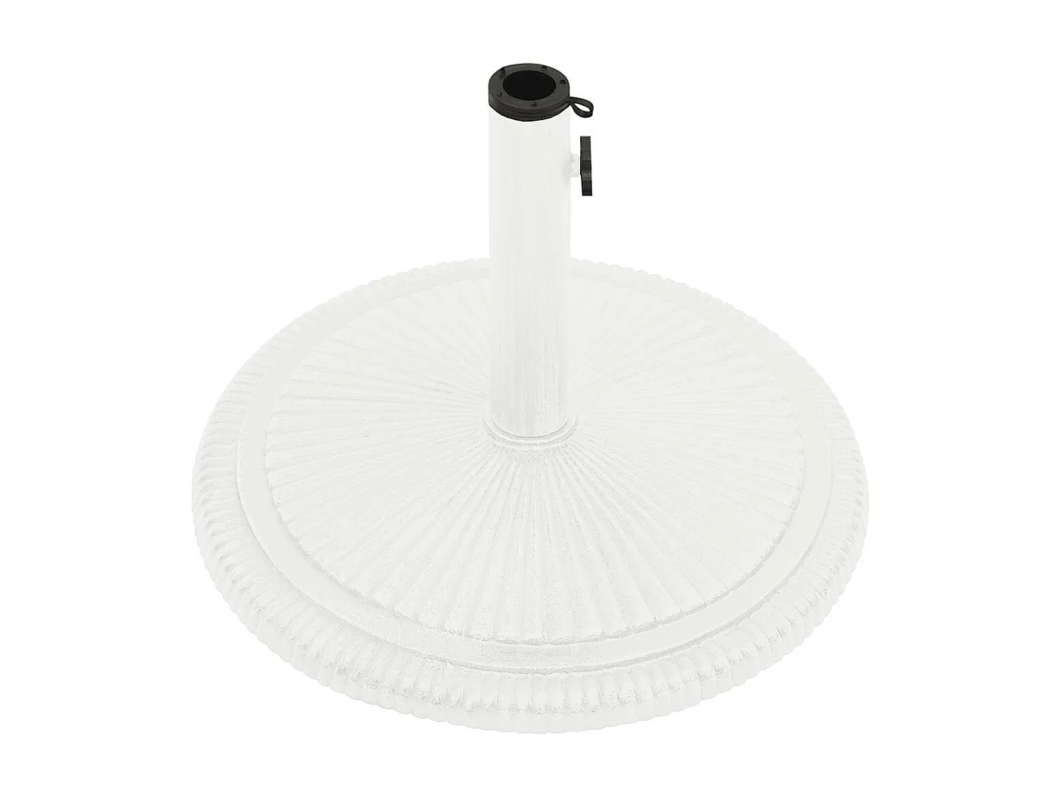 Belfort  Socle de parasol Blanc 45x45x30 cm Fonte
