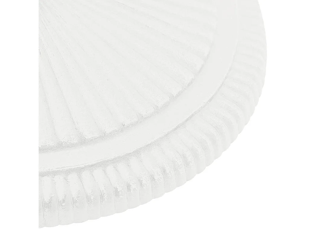 Belfort  Socle de parasol Blanc 45x45x30 cm Fonte