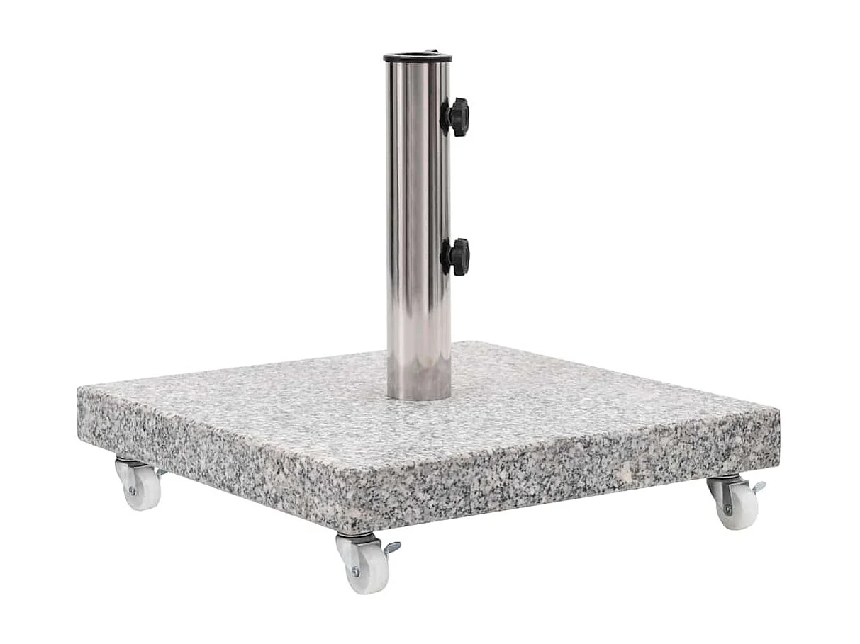Jessica  Base de sombrilla cuadrada de granito gris 30 kg