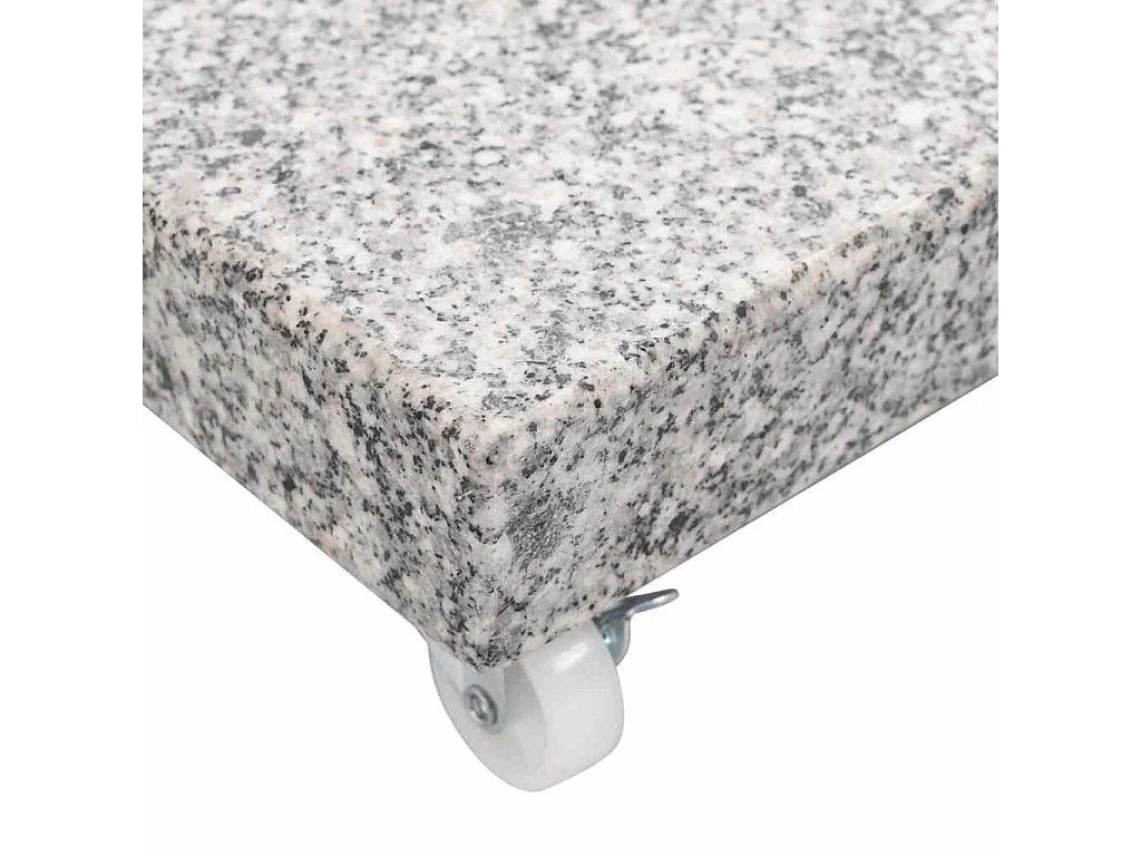 Jessica  Base de sombrilla cuadrada de granito gris 30 kg
