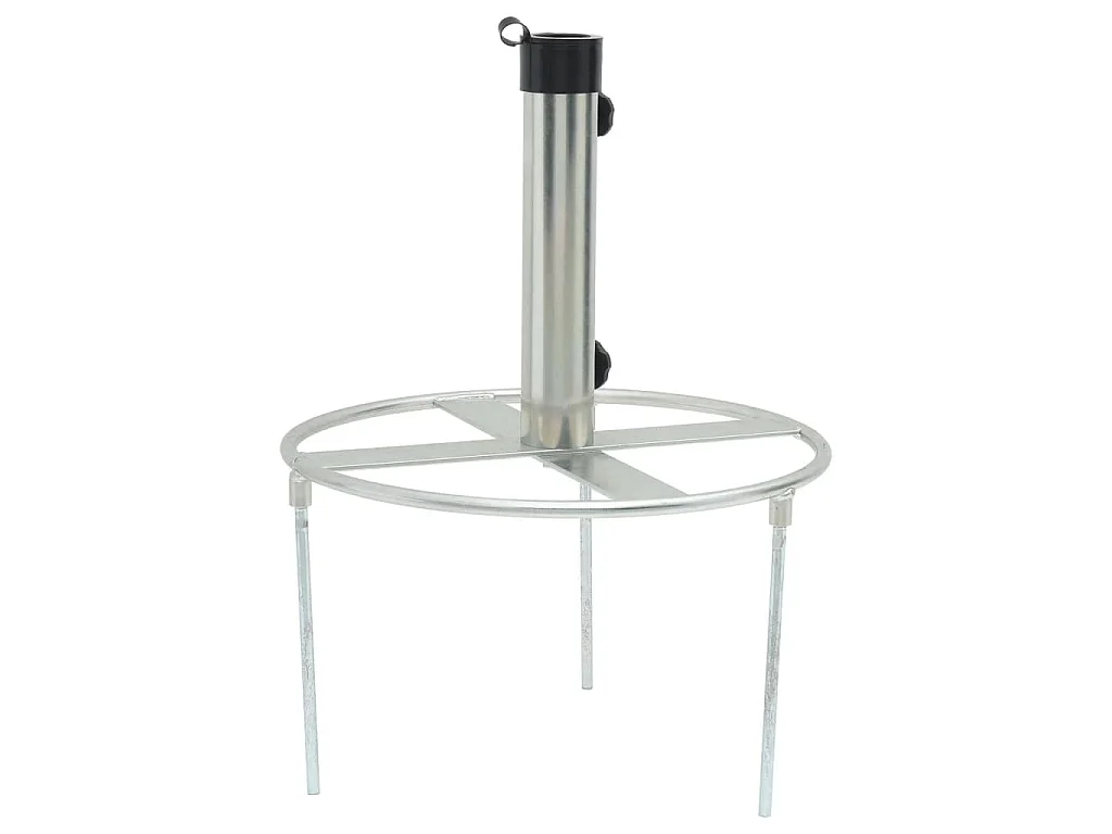 Prolenta Premium -  Base de parasol avec piquets de sol Ø38/48 mm argenté acier