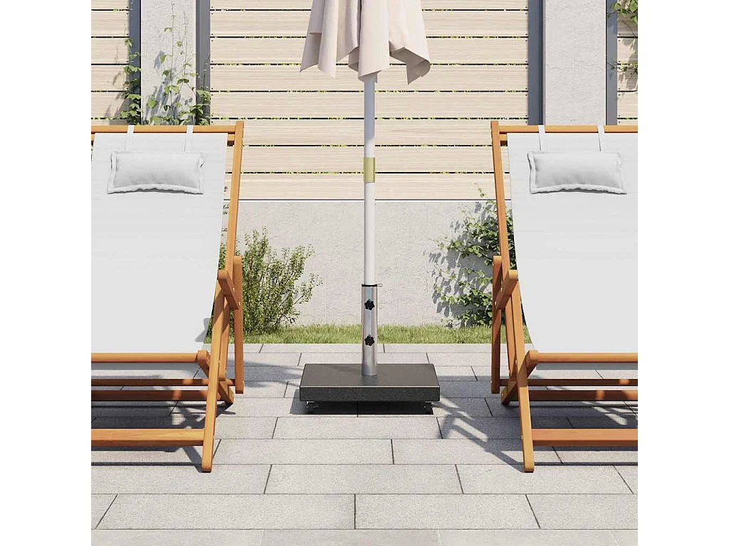 Jessica  Socle de parasol Granite 30 kg Carré Noir