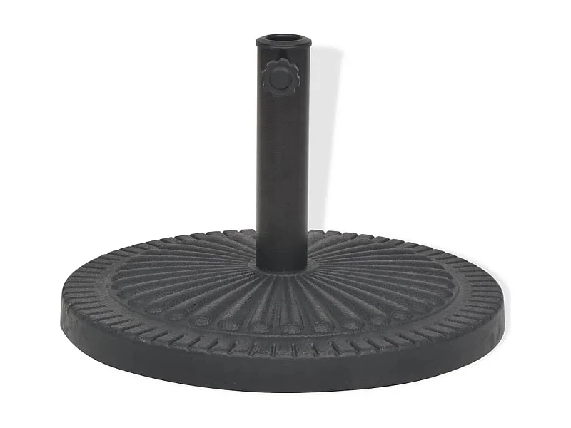 Jyrna  Socle de parasol Résine Rond Noir 14 kg