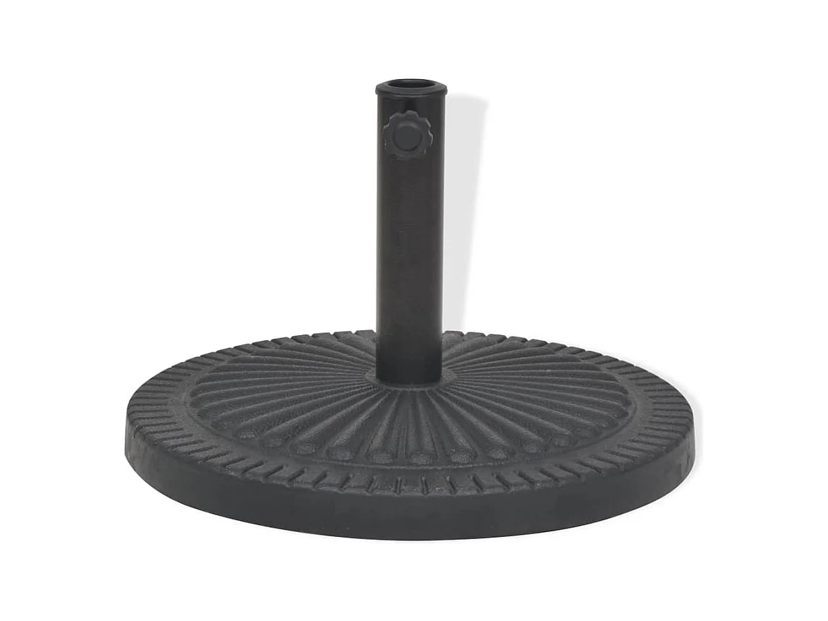 Jyrna  Socle de parasol Résine Rond Noir 14 kg