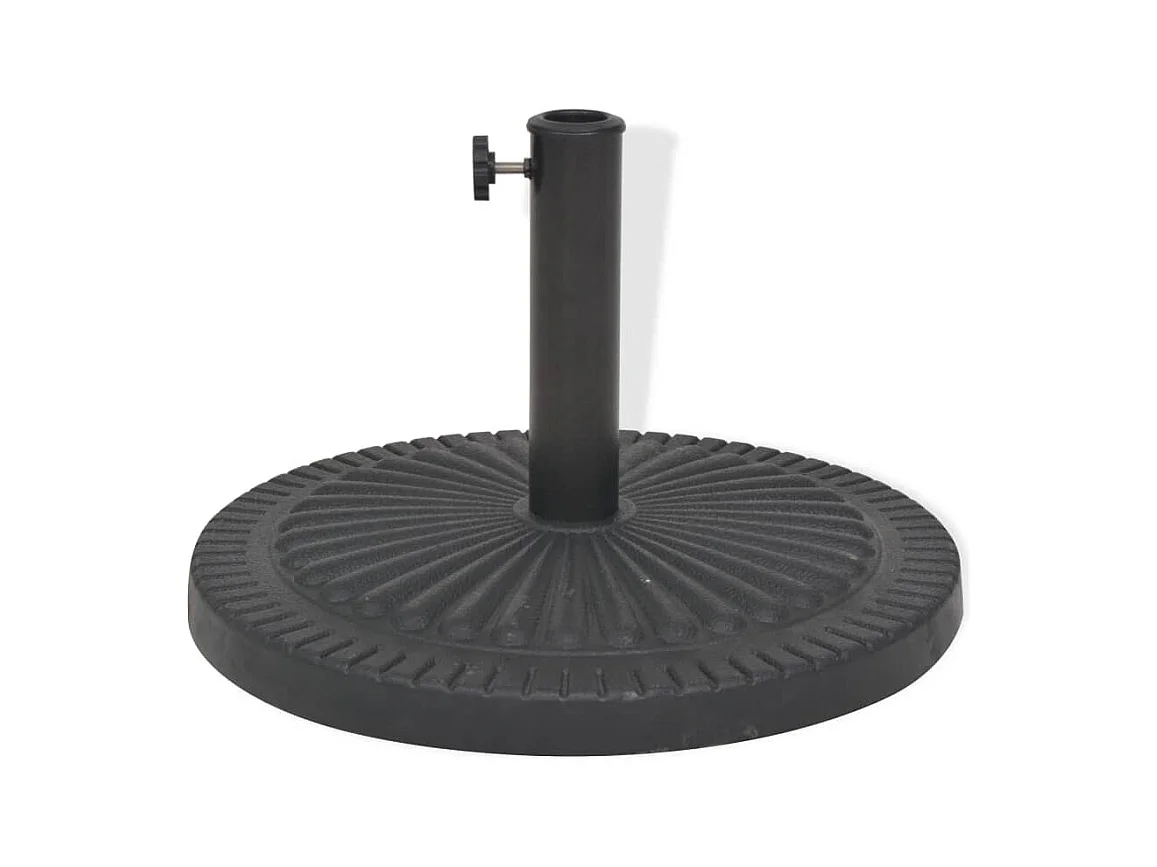 Jyrna  Socle de parasol Résine Rond Noir 14 kg