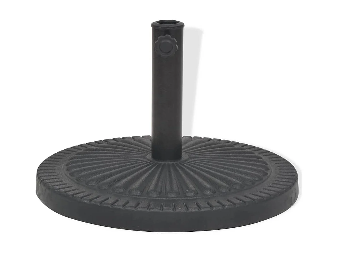 Jyrna  Socle de parasol Résine Rond Noir 14 kg