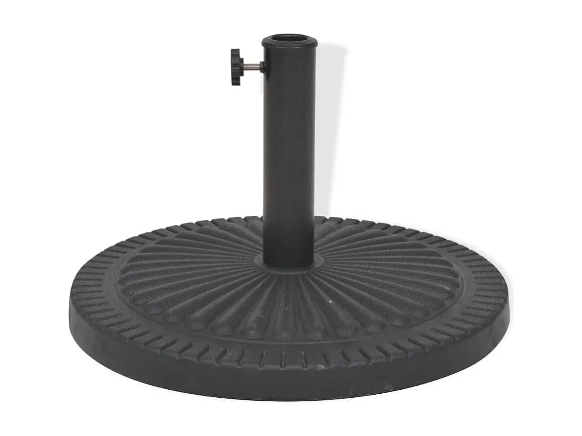 Jyrna  Socle de parasol Résine Rond Noir 14 kg