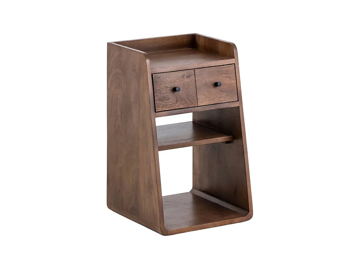 Table de chevet en bois de manguier Irène