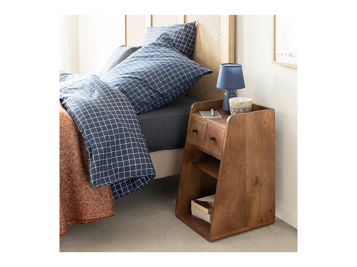 Table de chevet en bois de manguier Irène