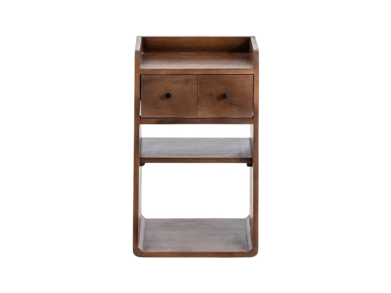 Table de chevet en bois de manguier Irène