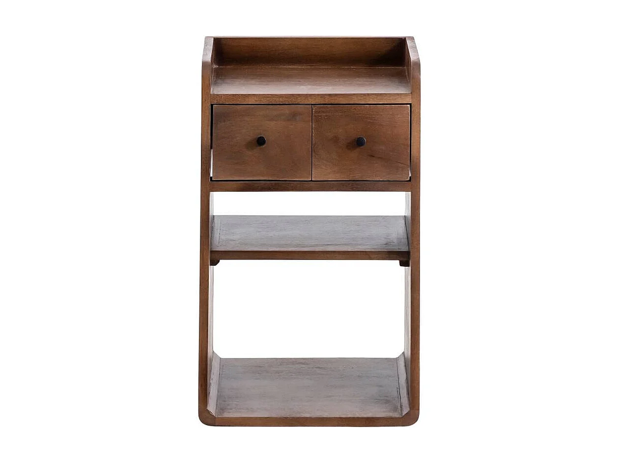 Table de chevet en bois de manguier Irène