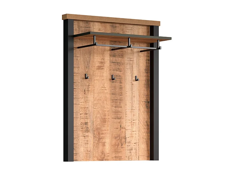 Wieszak ścienny Enna, Brązowy, 73x27x95 cm, Epikasa