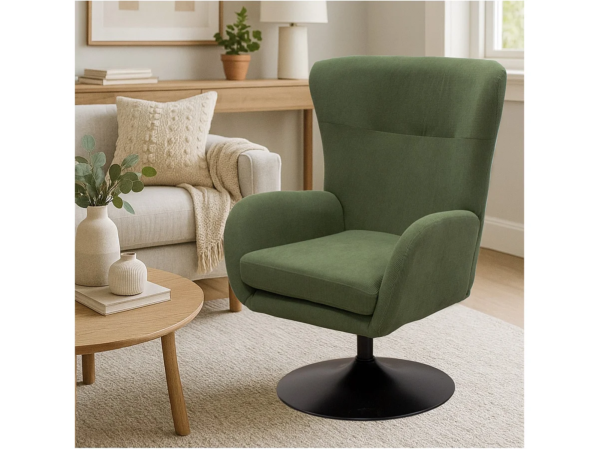 Fotel Claire, Zielony, 72x81x97 cm, Seven Design