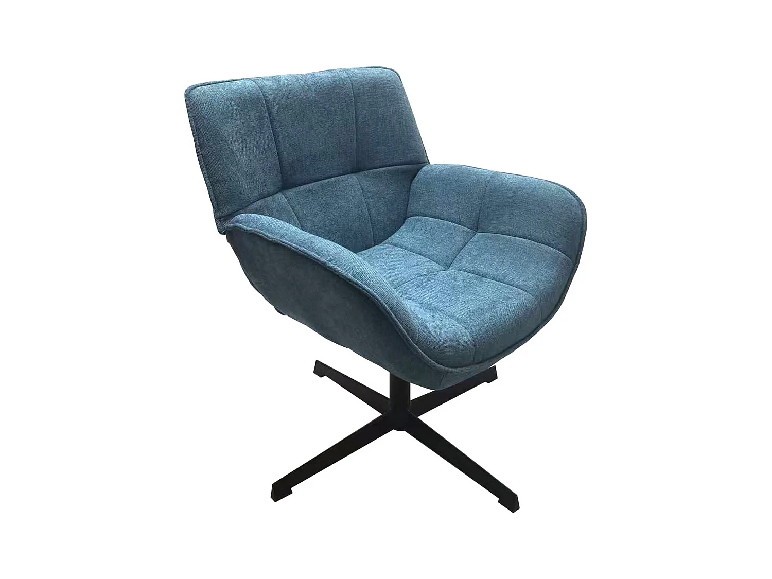 Fauteuil Odette, Blauw, 72x80x82 cm, Epikasa