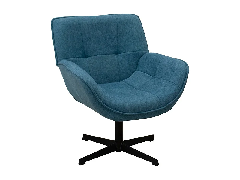 Fotel Odette, Niebieski, 72x80x82 cm, Seven Design