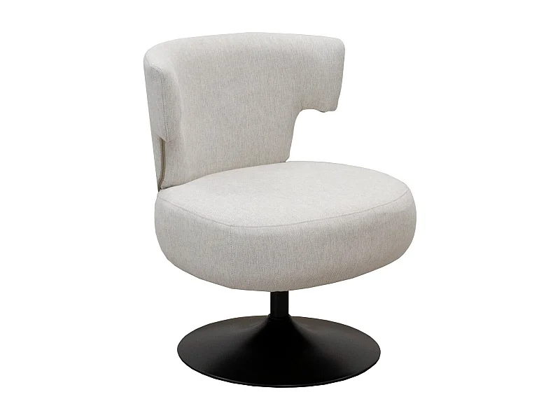 Fotel Pauline, Biały, 67x76x76 cm, Seven Design