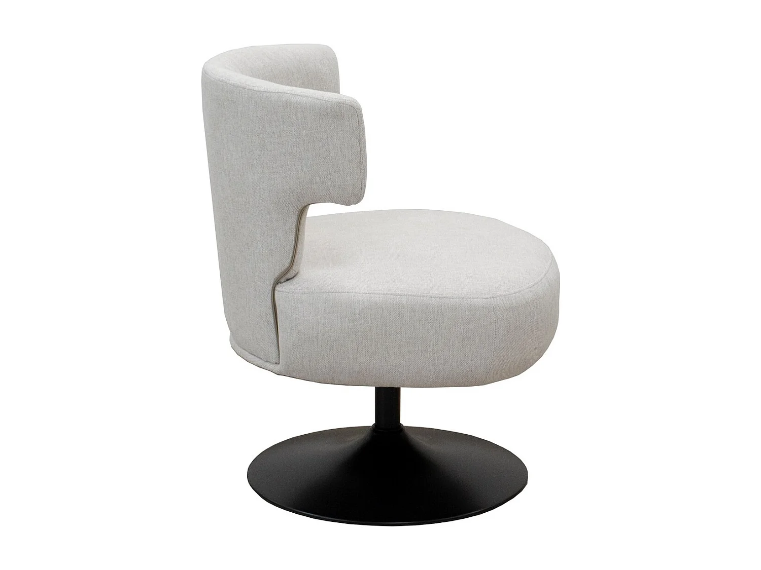 Fauteuil Pauline, Blanc, 67x76x76 cm, Seven Design