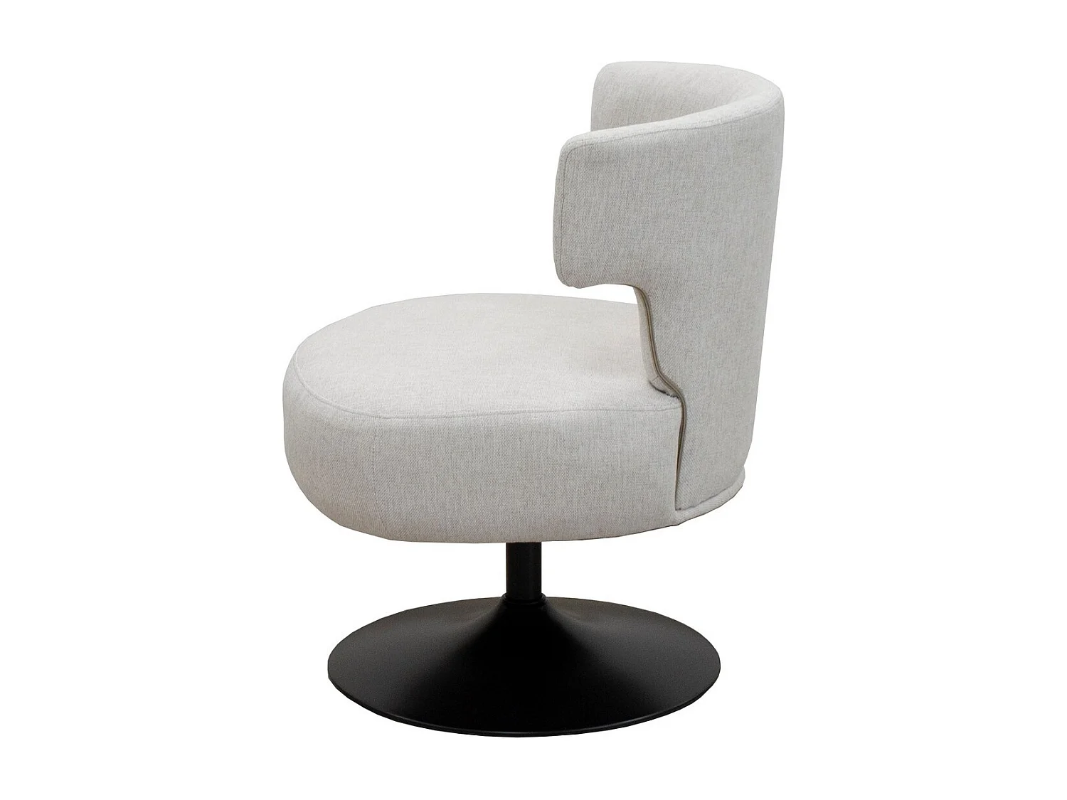 Fauteuil Pauline, Blanc, 67x76x76 cm, Seven Design