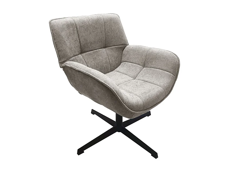 Fotel Odette, Gołębia Szarość, 72x80x82 cm, Epikasa