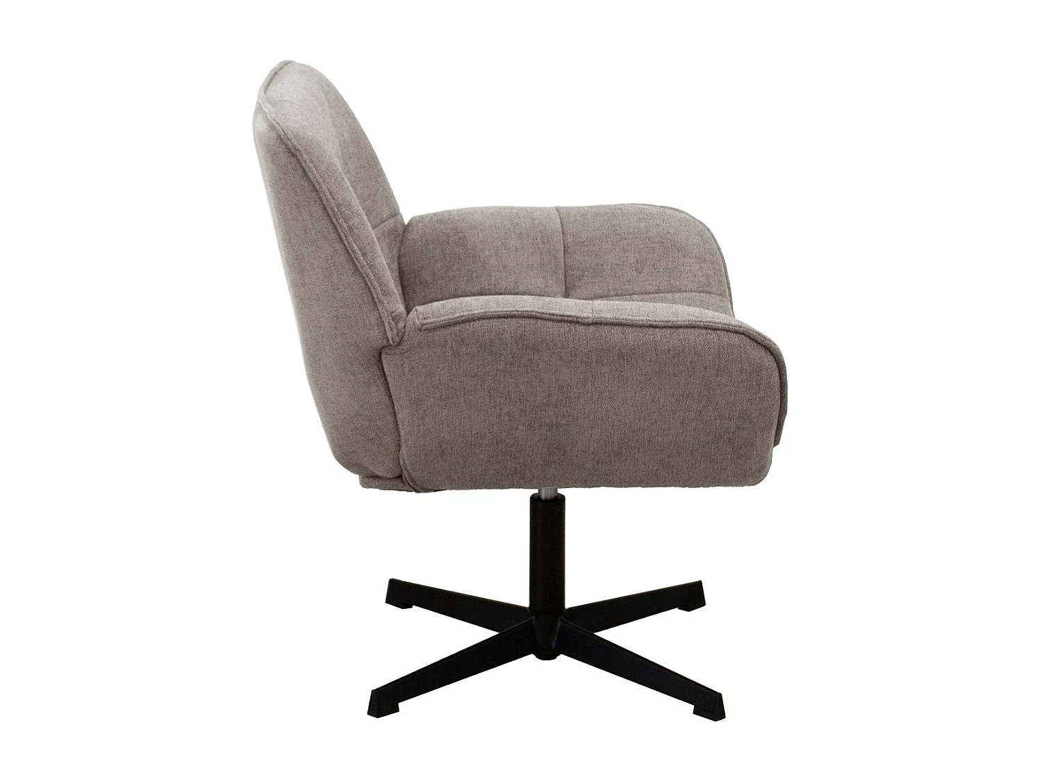 Fauteuil Odette, Gris Tourterelle, 72x80x82 cm, Seven Design