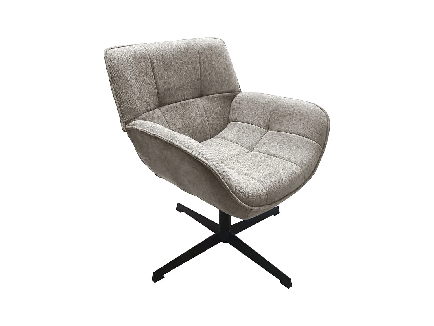 Fauteuil Odette, Gris Tourterelle, 72x80x82 cm, Epikasa