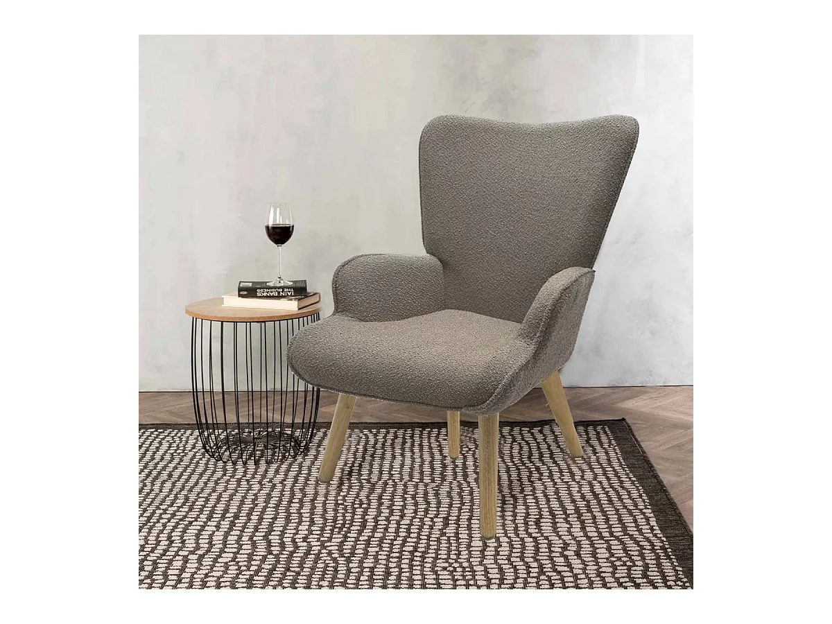 Cadeira de Braços Colette, Cinzento Pomba, 71x80x100 cm, Epikasa