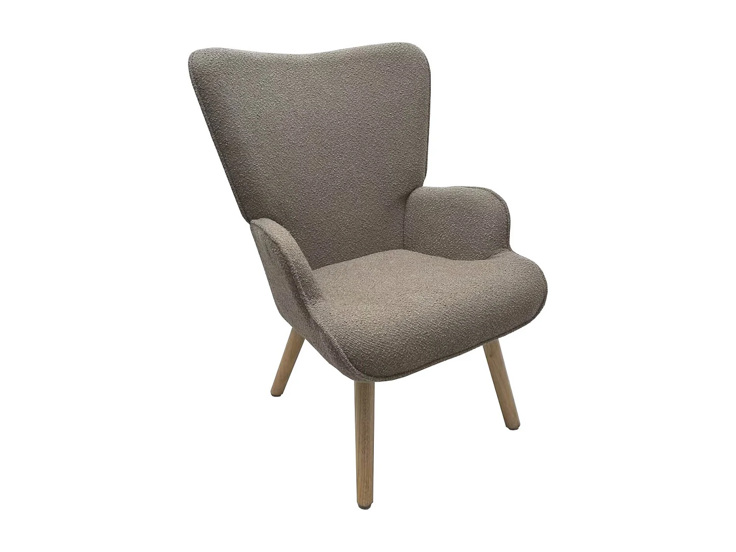 Fauteuil Colette, Gris Tourterelle, 71x80x100 cm, Seven Design