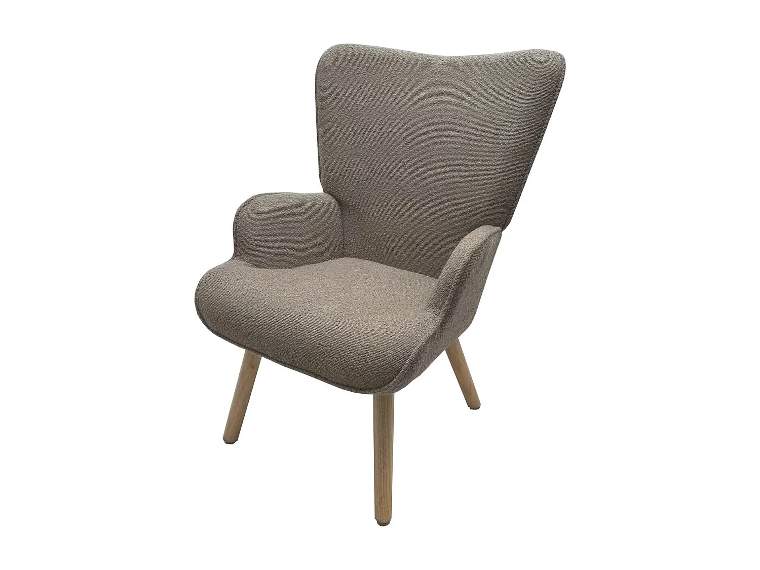 Fauteuil Colette, Gris Tourterelle, 71x80x100 cm, Seven Design