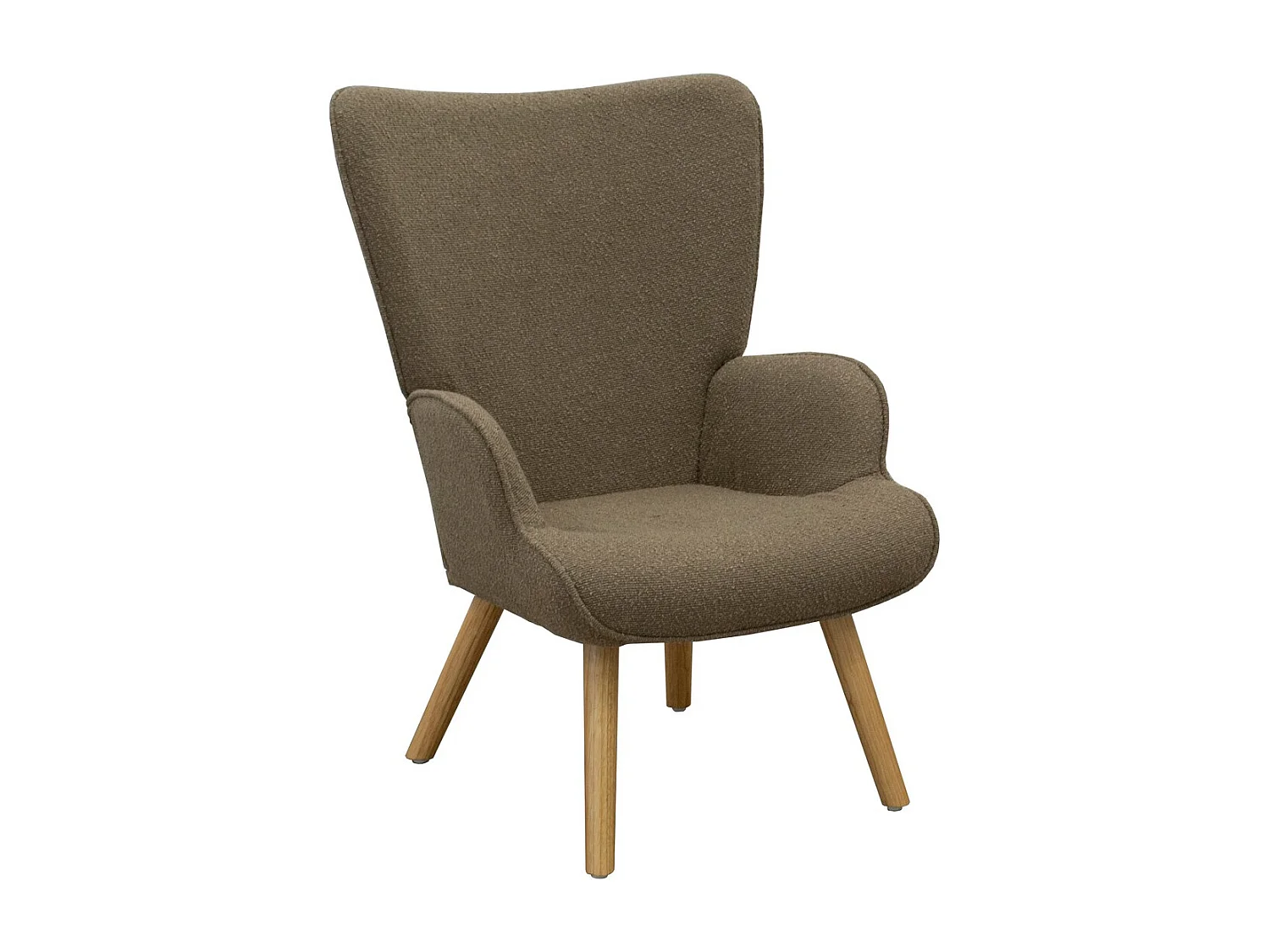 Fauteuil Colette, Gris Tourterelle, 71x80x100 cm, Seven Design