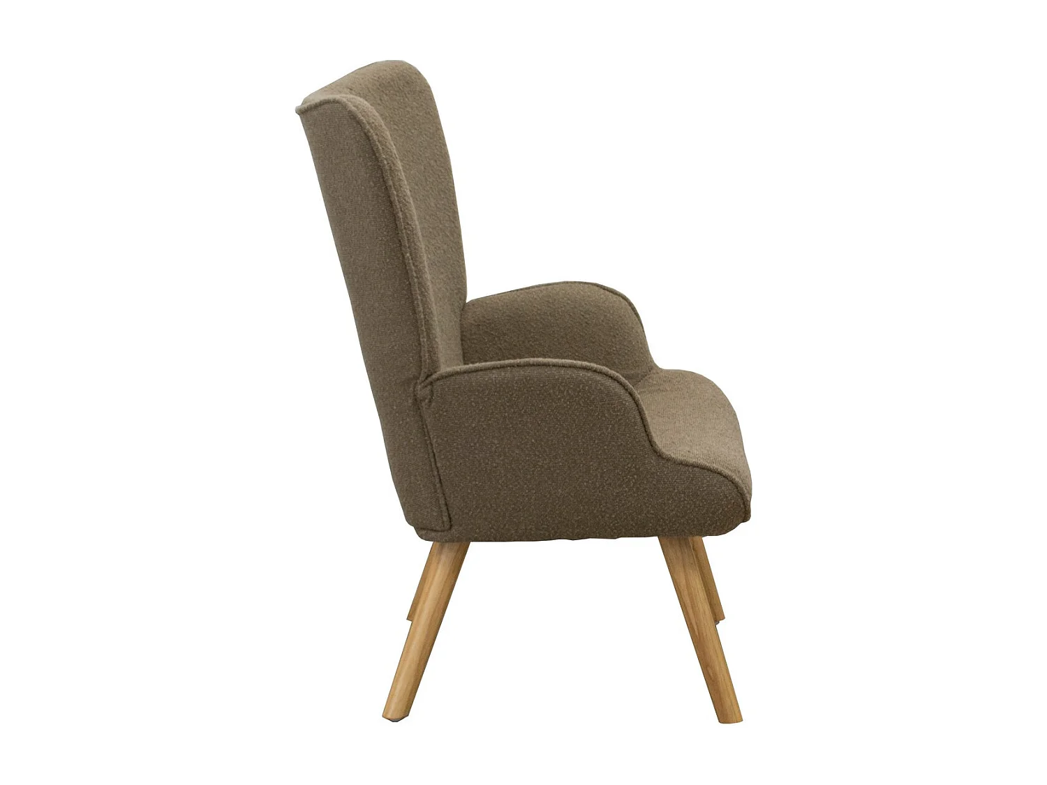 Fauteuil Colette, Gris Tourterelle, 71x80x100 cm, Seven Design