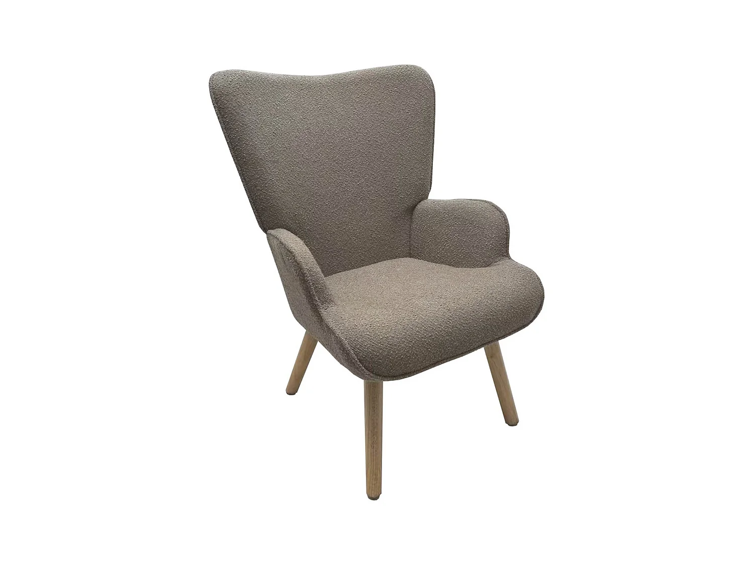 Fauteuil Colette, Gris Tourterelle, 71x80x100 cm, Epikasa