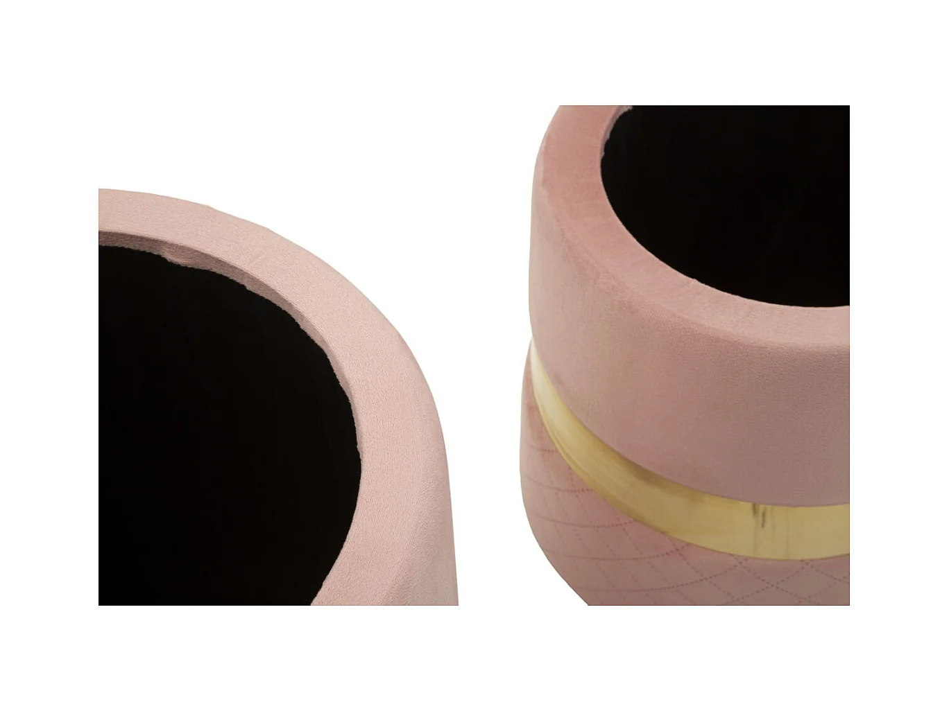 Set van 2 Poefs MF869, Roze, 37x37x42 cm, Epikasa