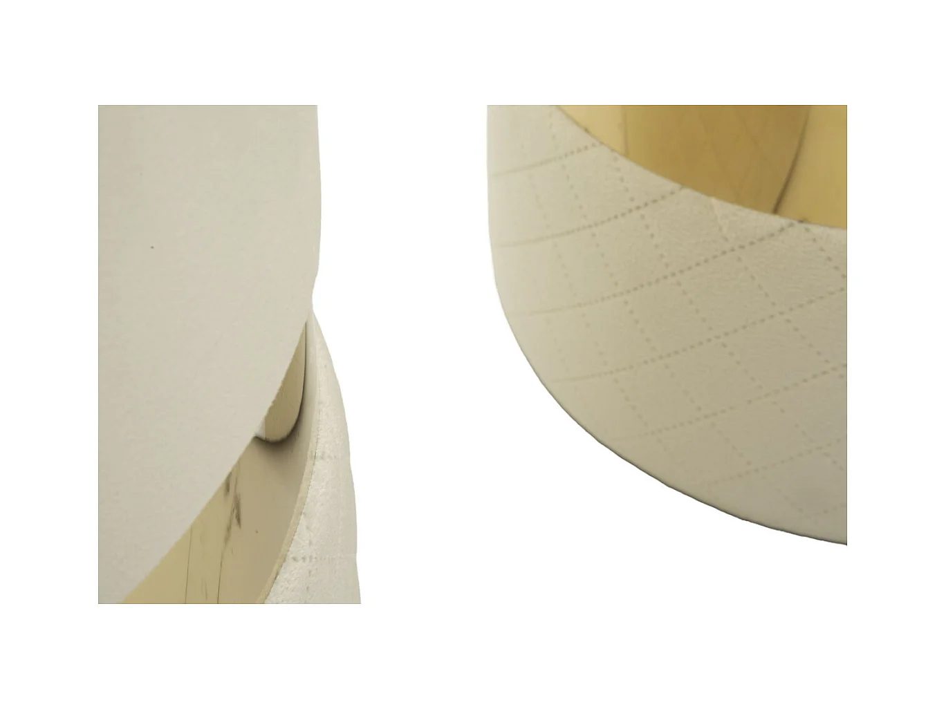 Conjunto de 2 Pufes MF868, Bege, 37x37x42 cm, Epikasa