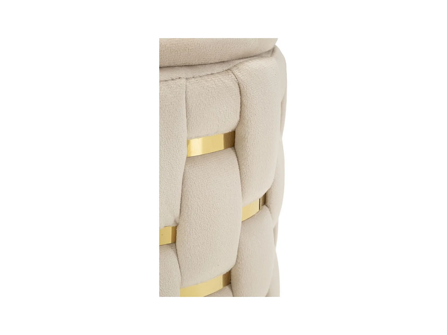 Conjunto de 2 Pufes MF871, Bege, 37x37x42 cm, Epikasa