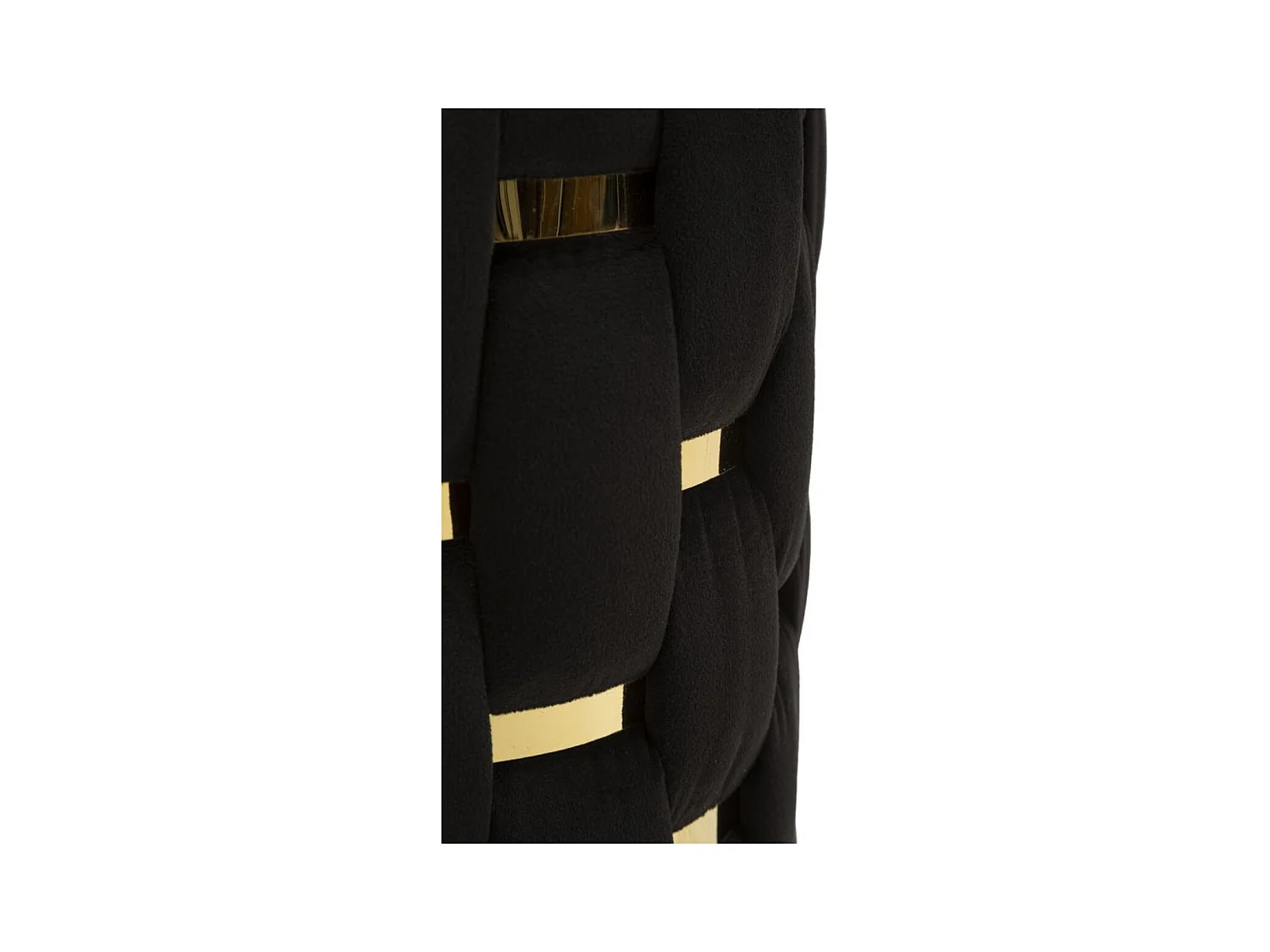 Conjunto de 2 Pufes MF872, Preto, 37x37x42 cm, Epikasa