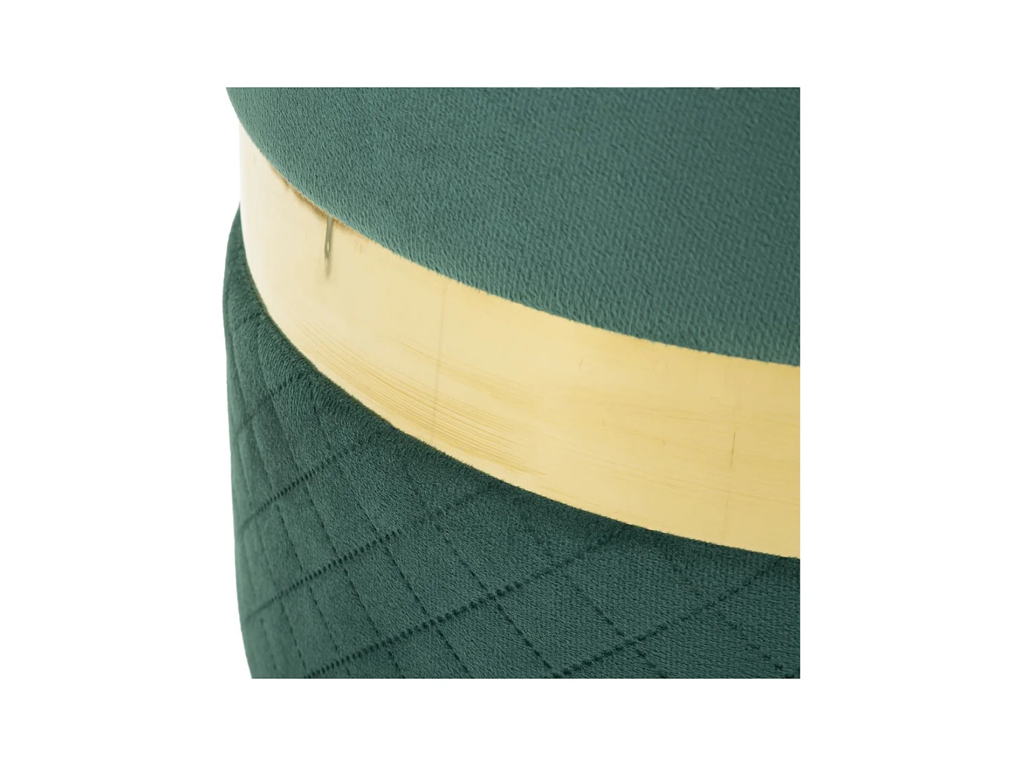 Set van 2 Poefs MF870, Groen, 37x37x42 cm, Epikasa