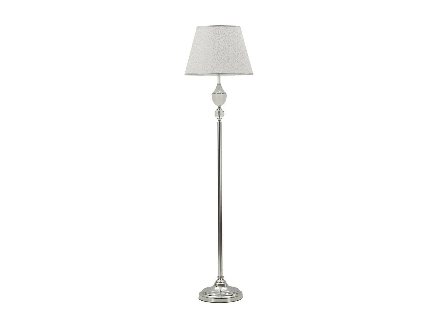 Lampa Podłogowa MF906, Srebrny, 40x40x158 cm, Seven Design
