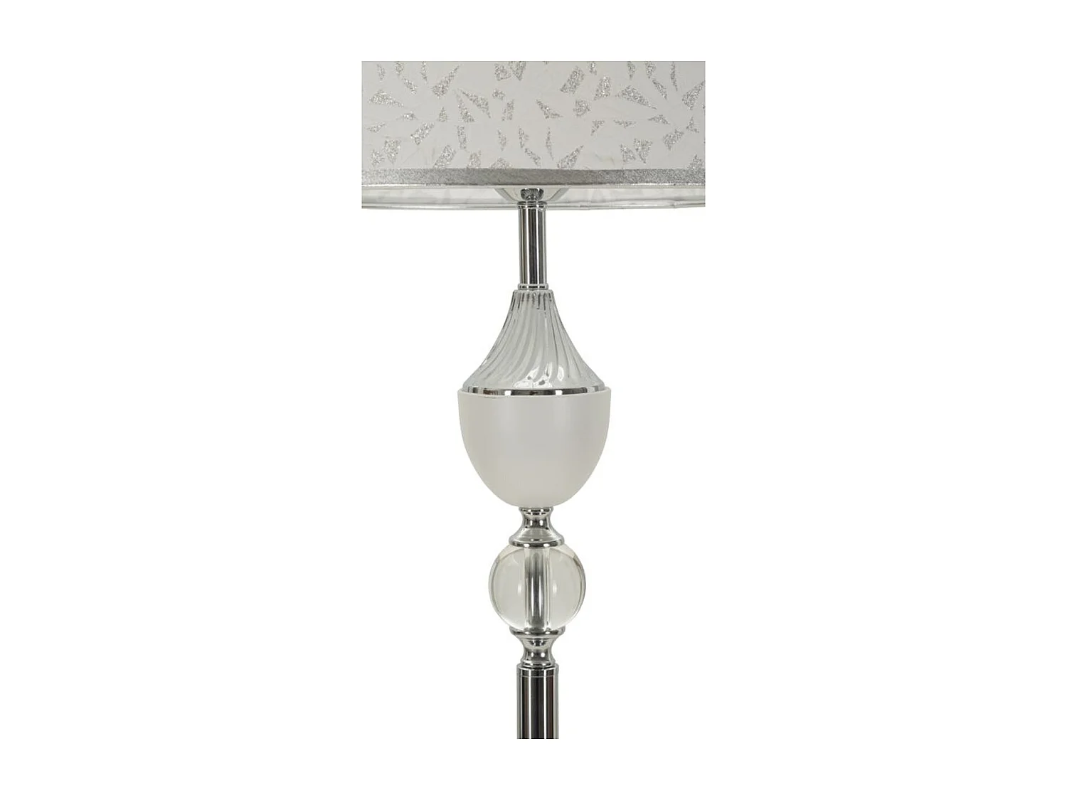 Lampa Podłogowa MF906, Srebrny, 40x40x158 cm, Seven Design