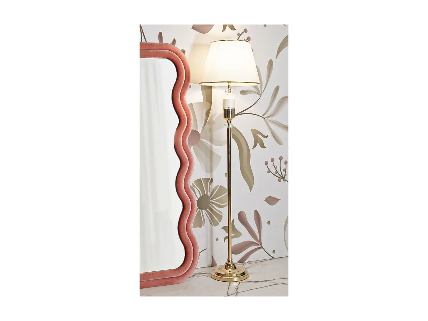 Lampa Podłogowa MF904, Biały, 40x40x160 cm, Epikasa