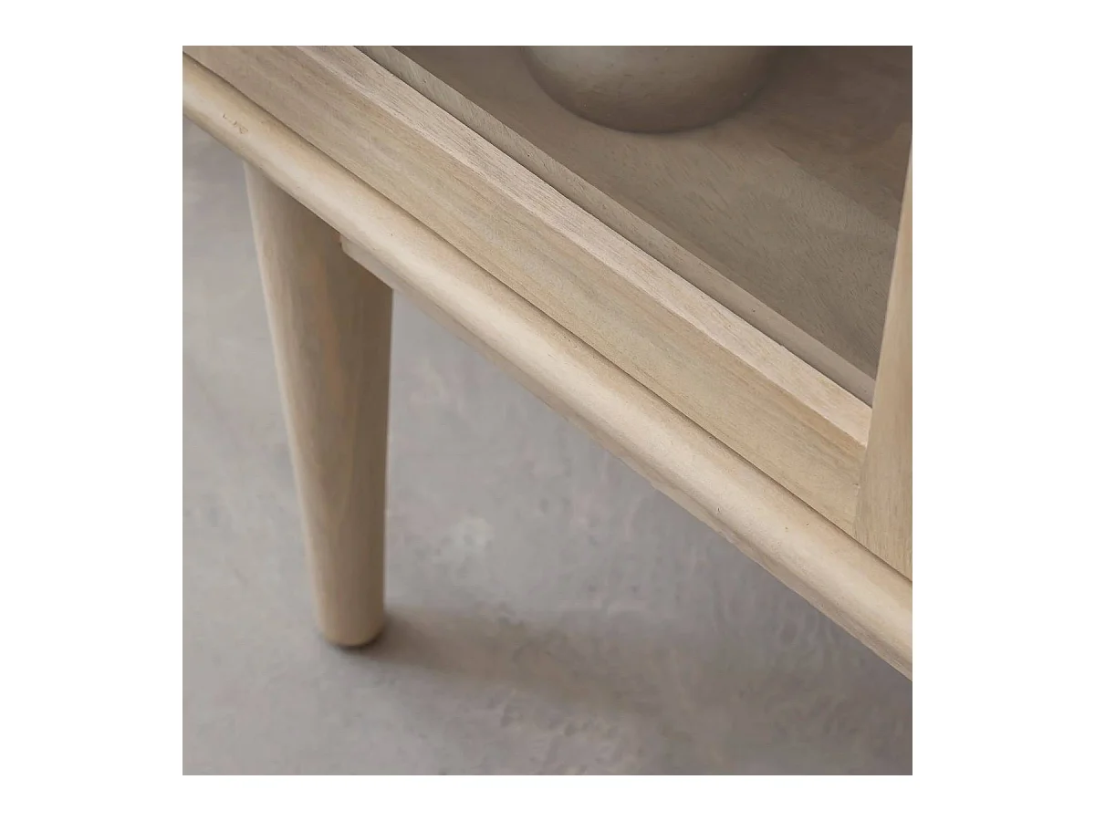 Vitrine 2 portes en bois de manguier Lydia