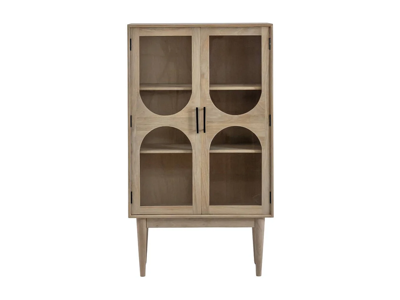 Vitrine 2 portes en bois de manguier Lydia