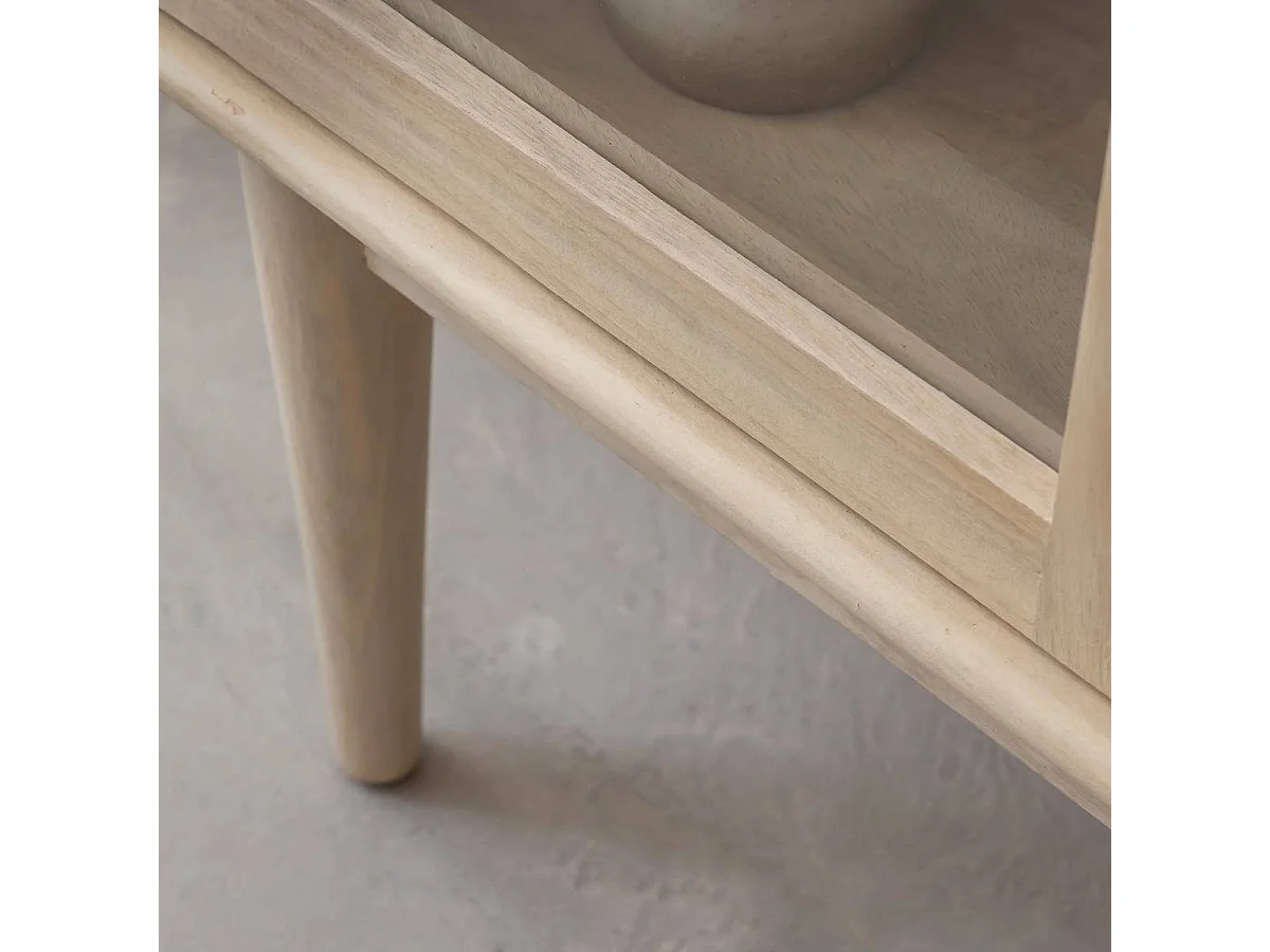 Vitrine 2 portes en bois de manguier Lydia