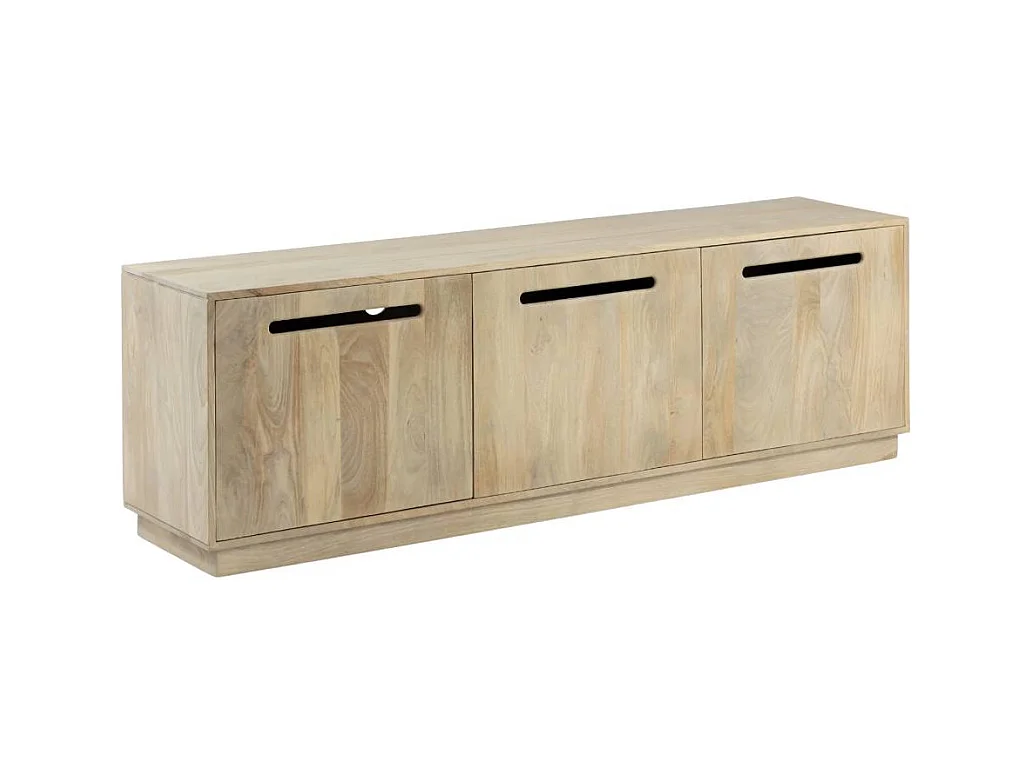 Meuble TV 3 portes en bois de manguier Roni
