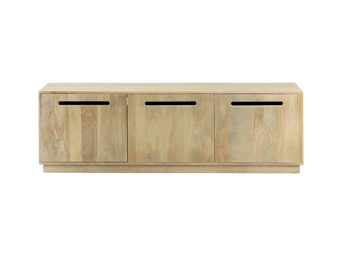 Meuble TV 3 portes en bois de manguier Roni