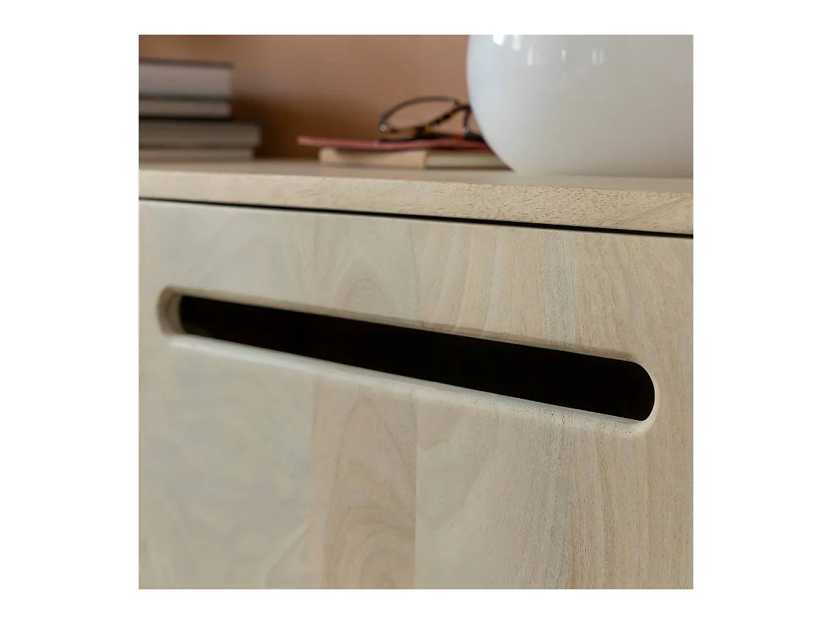 Meuble TV 3 portes en bois de manguier Roni