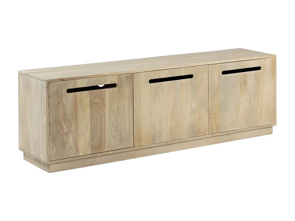 Meuble TV 3 portes en bois de manguier Roni