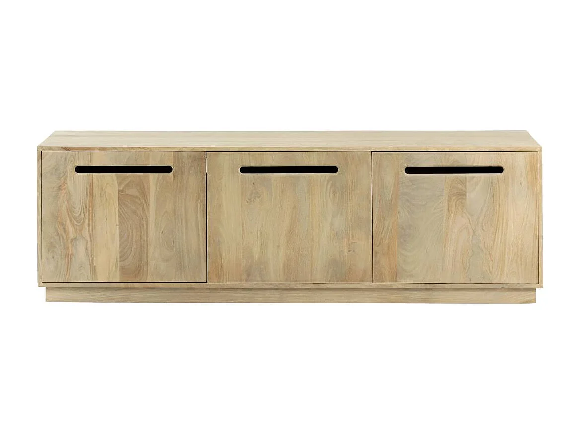 Meuble TV 3 portes en bois de manguier Roni