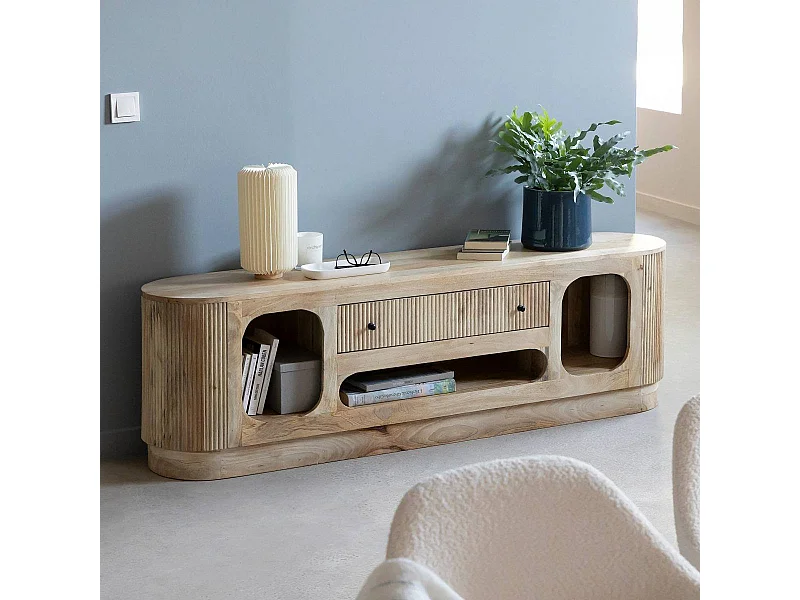 Mueble de TV en madera de mango Amara